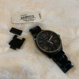 Womens Fossil Watch- Black